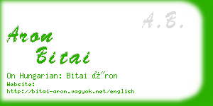 aron bitai business card